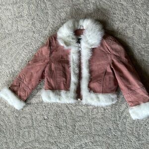 Little kid Pink Wilson Leather Jacket
